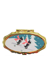Skiing Scotties Lip Balm Compact - Pink Tint by andrea_garland