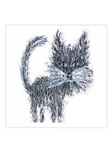 Glitter Whiskers Card by english_graphics