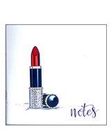 Red Lipstick Notebook by english_graphics